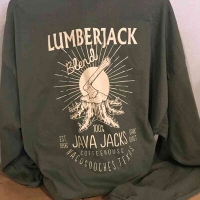 Product photo for our latest lumberjack blend t-shirt trademark design