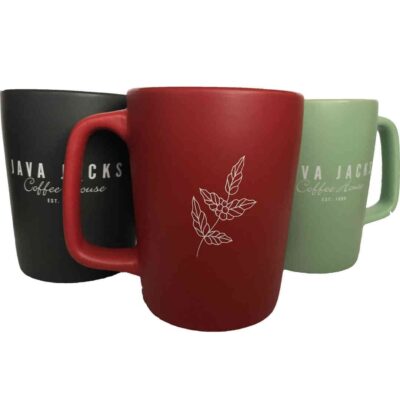 Red 11oz Coffee Leaf Mug